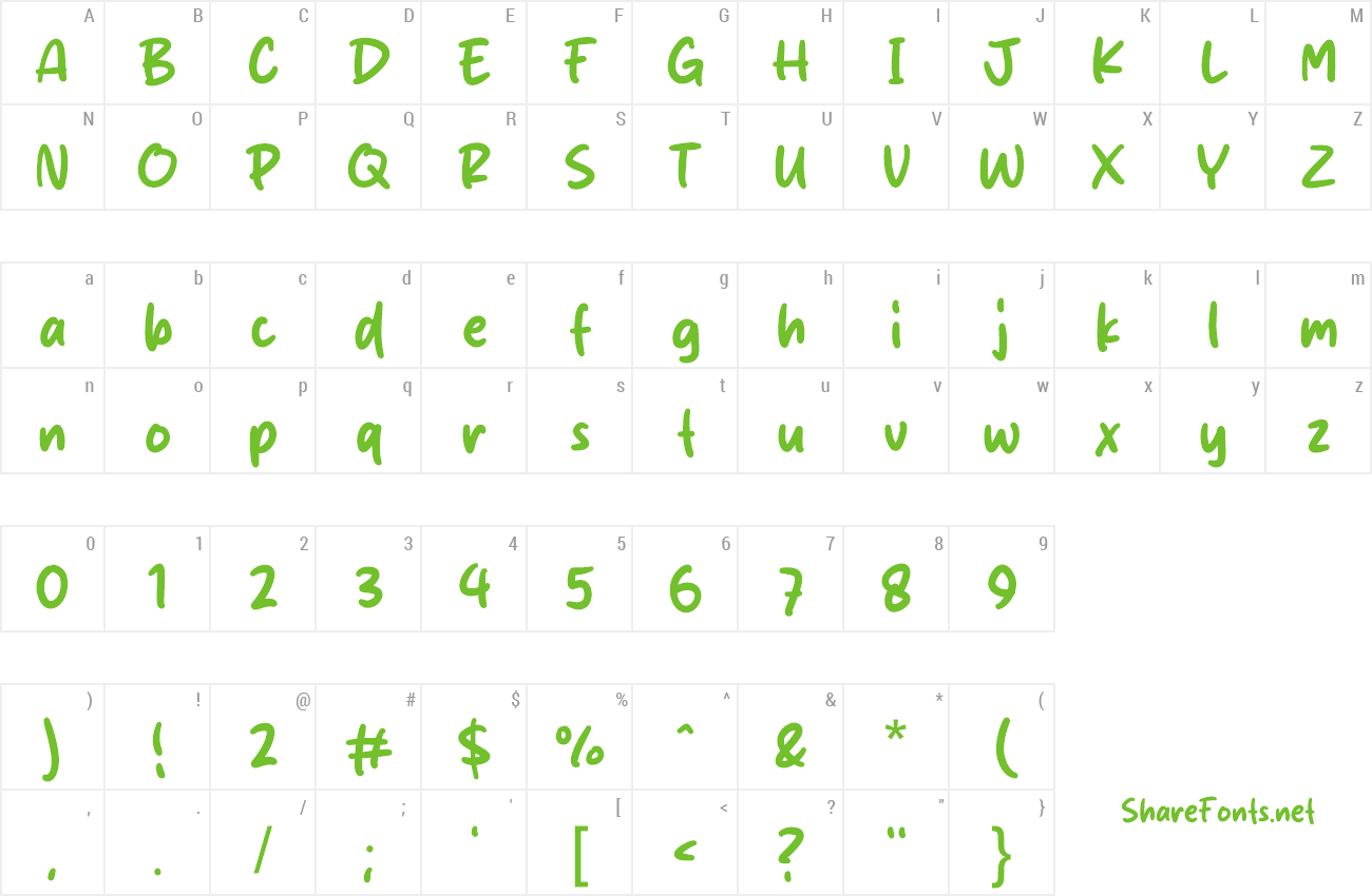 Font Miso Fish preview